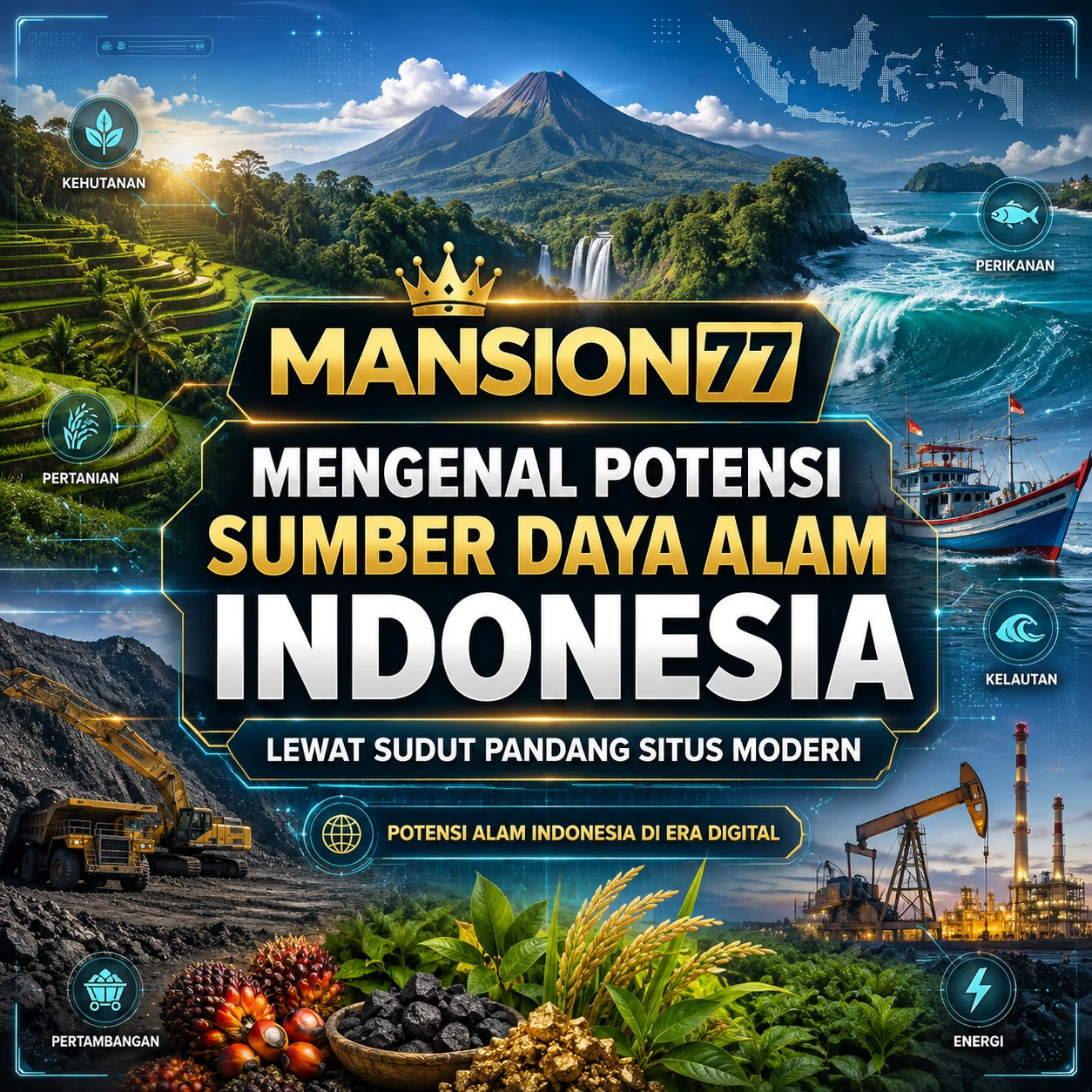 MANSION77 > Mengenal Potensi Sumber Daya Alam Indonesia Lewat Sudut Pandang Situs Modern